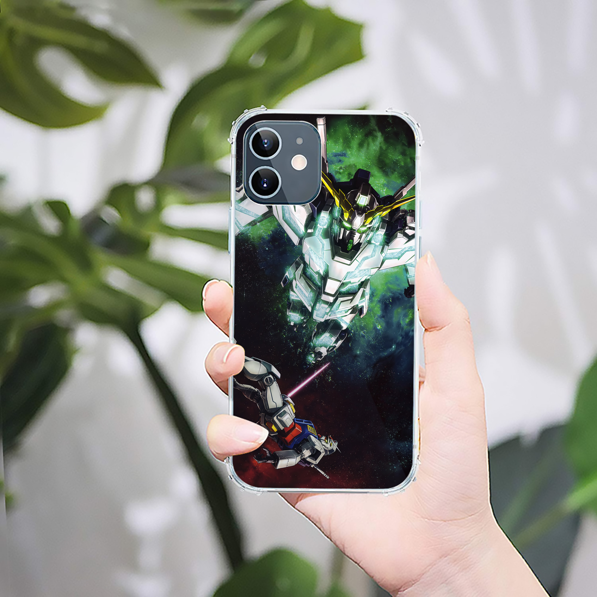 （画像用） 機動戦士ガンダム Mobile Suit Gundam 【iPhone 12シリーズ対応】透明スマホケース（クリアソフトケース）